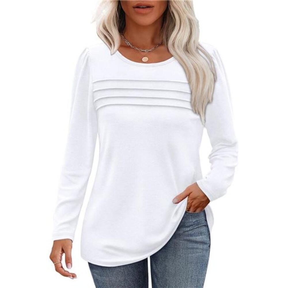 Long Sleeve Shirts for Women Fall Fashion 2025 Dressy Casual Blouses